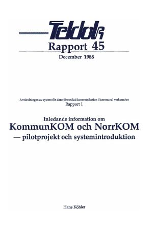 Omslag till Rapport 45