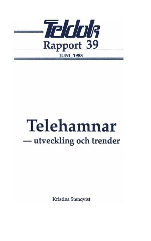 Omslag till Rapport 39