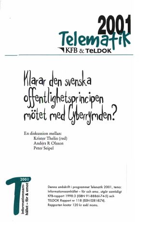 Omslag till Rapport 118