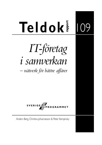 Omslag till Rapport 109