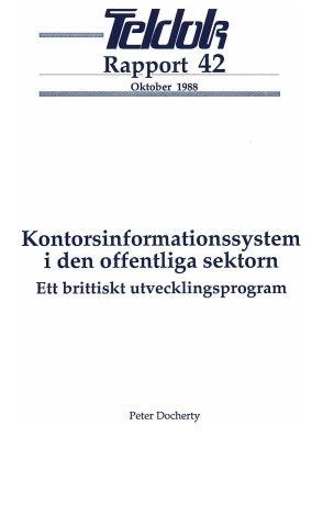 Omslag till Rapport 42