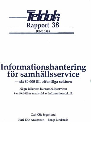 Omslag till Rapport 38